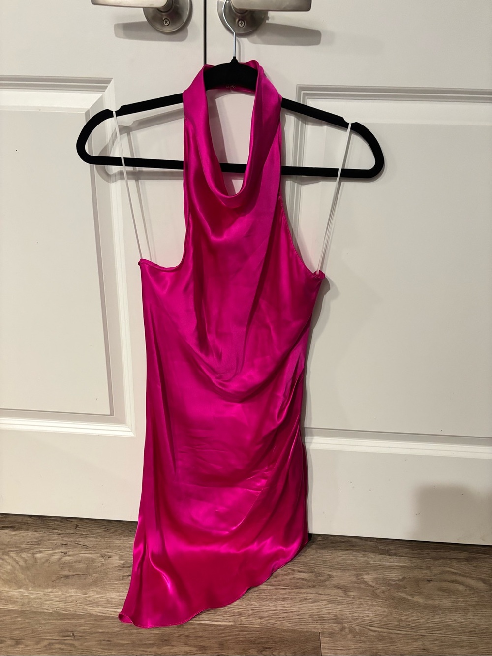Amanda Uprichard Samba Dress | Hot Pink 100% Silk Mini Dress | Size M